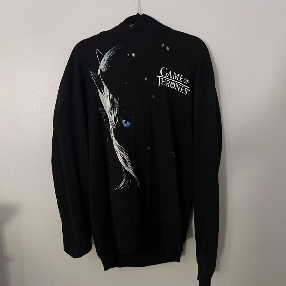 Game of Thrones Black Oversized Hoodie